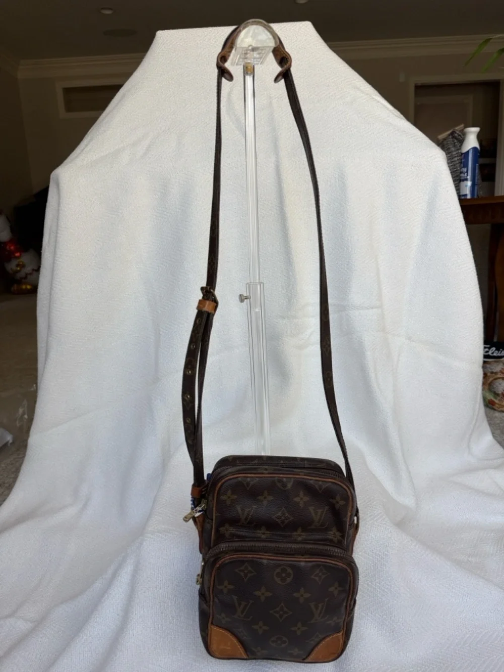 Louis Vuitton Monogram Canvas Messenger Bag in Brown and Tan